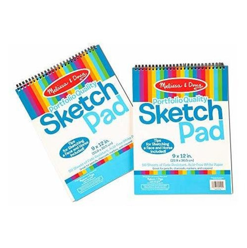 Block De Bocetos De Arte Para Niños De 50 Hojas
