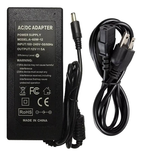 Adaptador/ Transfromador De Corriente De 12v 5a