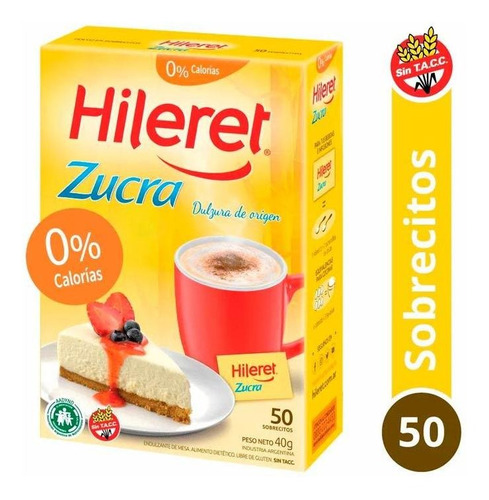 Pack X 3 Unid Edulcorante  Zucra 50 So Hileret Edulcorantes