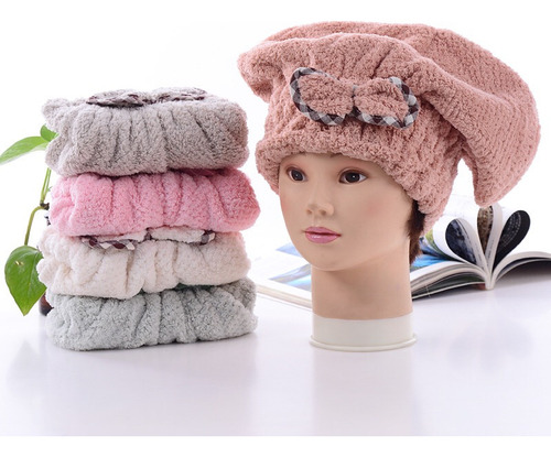 Pack 3 Gorros De Ducha Toalla Microfibra Para Secar Cabello