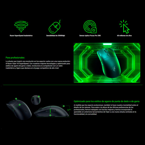 Mouse Gamer Razer Viper V3 Hyperspeed Inalámbrico