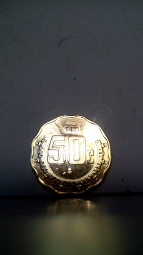 Imagen 7 de 8 de Moneda De 50 Centavos Mx Fecha Mal Acuñada (1598)