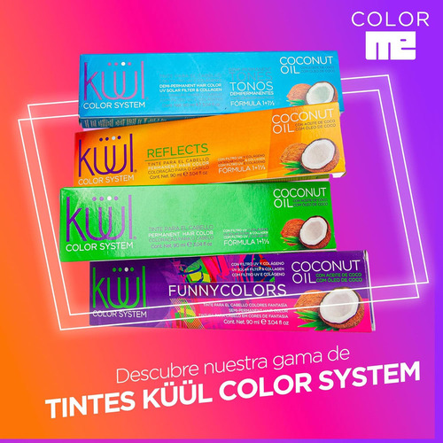 Küül Color System Tinte Permanente Rubio Dorado 90 Ml Tono 7.3 Rubio Dorado