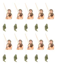 Comprar Figuras De Pescador En Miniatura De Resina Esculpidas En Fo