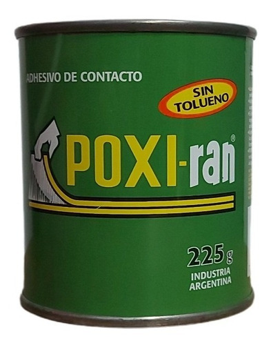 Adhesivo De Contacto Poxiran Poxi Ran Lata 225 Gr.