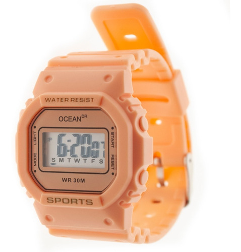 Imagen 2 de 6 de Reloj Mujer Digital Ocean Dr. Deportivo Sumergible Dig037