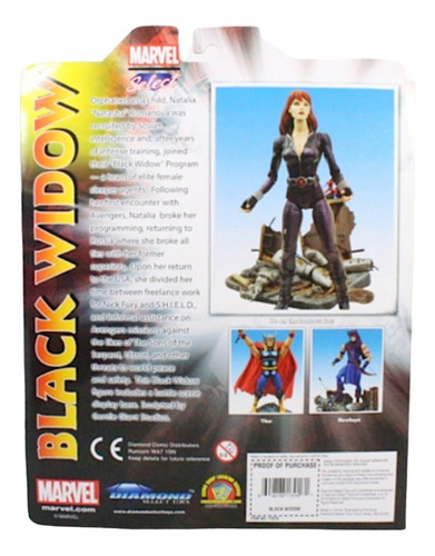 Black Widow Viúva Negra Marvel Select Diamond Select Toys