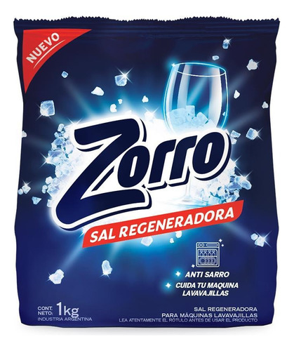 Sal Regeneradora Maquinas Lavavajillas Zorro Anti Sarro 1kg