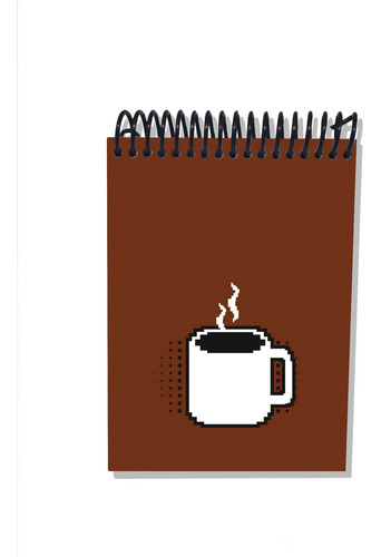 Imagem 2 de 2 de Caderneta Capa Dura Power Up Coffee