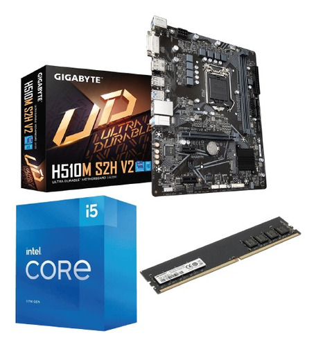 Combo - Mother Gigabyte H510m + I5 11400 + 8gb 