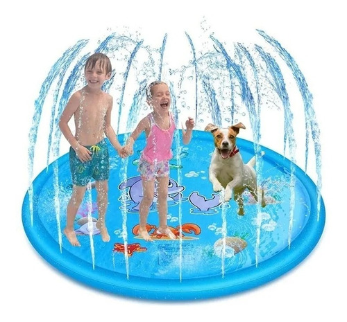 Piscina Inflable Tipo Fuente Para Niños Y Mascotas 170 Cm  