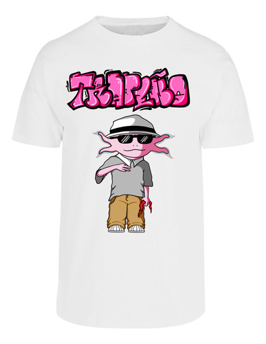 Playera Manga Corta Diseño Ajolote Cholo - Moda Urbana