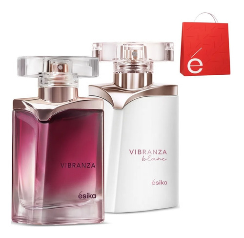 Perfume Vibranza + Vibranza Blanc + Bolsa Regalo Ésika