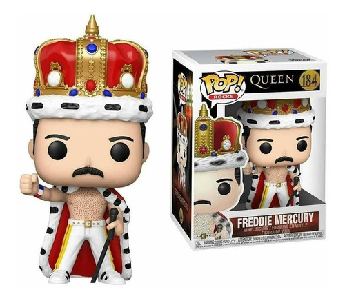 Funko Pop! Rock Queen Freddie Mercury # 184 Orig. Replay