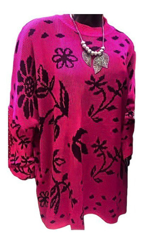 Sweater Mujer Floreado Varias Combinaciones