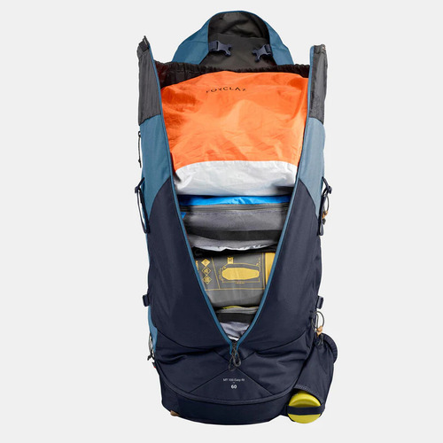 Mochila De Montaña Y Trekking Forclaz Decathlon 60l Mujer Azul Liso