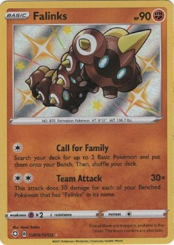 Falinks Sv74/sv122 Shiny Raro Pokemon Tcg