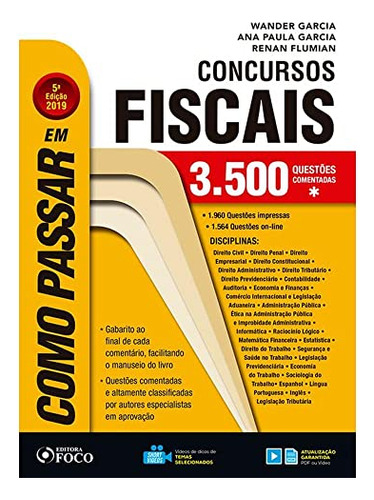Libro Como Passar Em Concursos Fiscais 05ed 19 De Garcia Wan