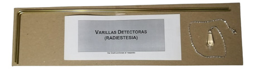 Kit Varillas Para Radiestesia + Péndulo De Cristal + Manual 