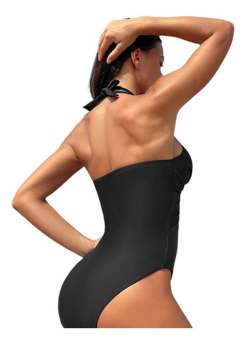 Bikini De Malla De Color Sólido Sexy De Moda Para Mujer