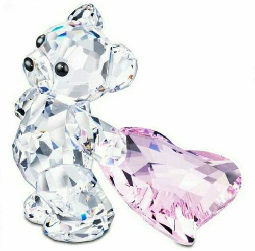 Adorno Figurín De Cristal Swarovski Original Kris Bear Coraz