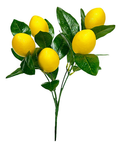 Rama De Limón Artificial, Flor Artificial De Fruta De Limón,