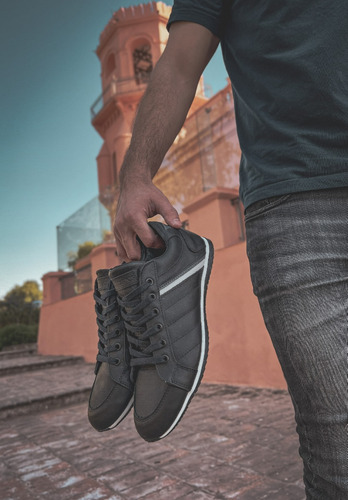 Zapatillas De Cuero Hombre Urbanas Casual Libertarios