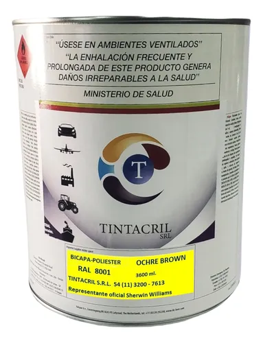 Pintura Bicapa Ral 8001 X 3.6 Lts. Beige Ocre