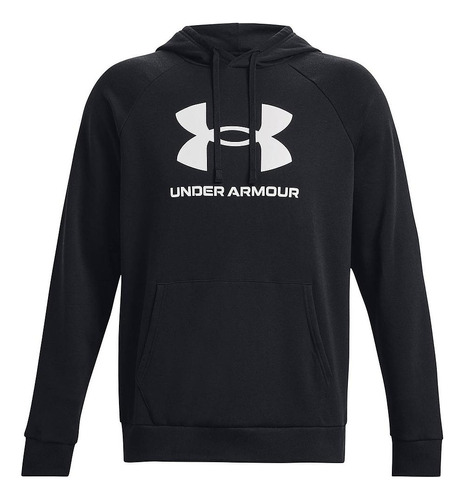 Polerón Hoodie Hombre Under Armour Rival Fleece Negro