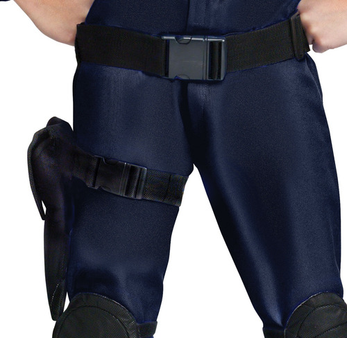 Cinturon Arnes Policia Para Arma Con Bolsa Disfraz Halloween