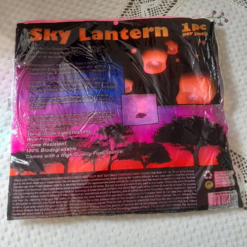 Globos De Cantoya Sky Lantern Globos De Deseo X 12 Unidades