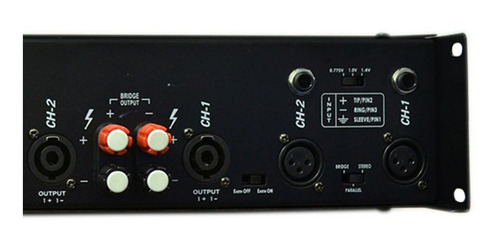 Potencia Sts Lp200 De 2 Canales Con Entrada Balanceada 700w