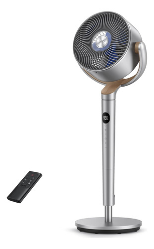 Ventilador De Pie Omnidireccional Para Dormitorio, 24 Metros