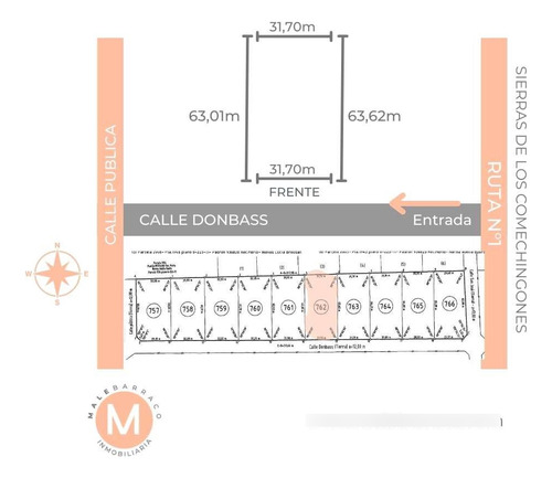 Lote En Venta De 2000m2 En Carpinteria, A 5 Min De Merlo, Sa