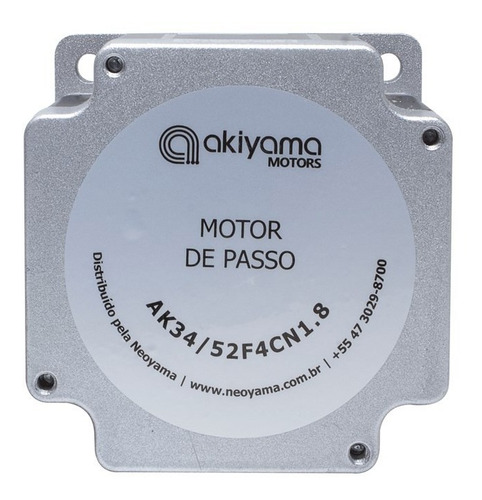 Imagem 5 de 7 de Motor De Passo Akiyama Nema 34 - 52kgf.cm - Pronta Entrega