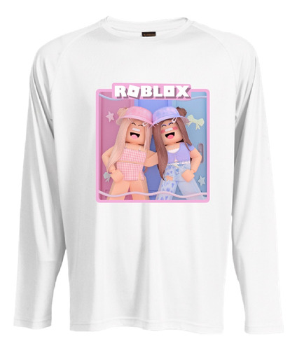 Camiseta Polar Manga Larga Polera Niñas Roblox 2 Niñas