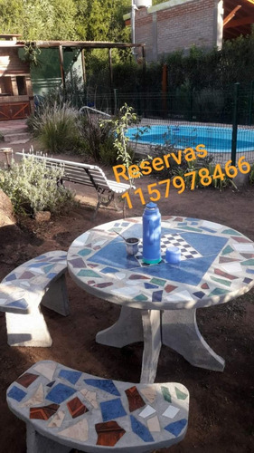 Alquiler Cabaña Monoambiente Merlo San Luis Con Pileta Para 3 / 4 Personas Temporal A Cuadras Del Centro