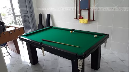 Mesa de Sinuca Bilhar Snooker Engers RM1 - Tampo de Pedra – 1,12 x 1,95 -  Tecido Beterraba no Shoptime