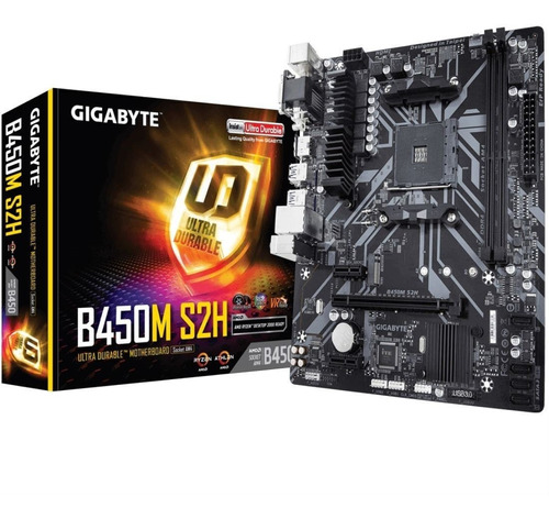 Motherboard Gigabyte B450m S2h Amd Am4 Ddr4 Gamer Tranza