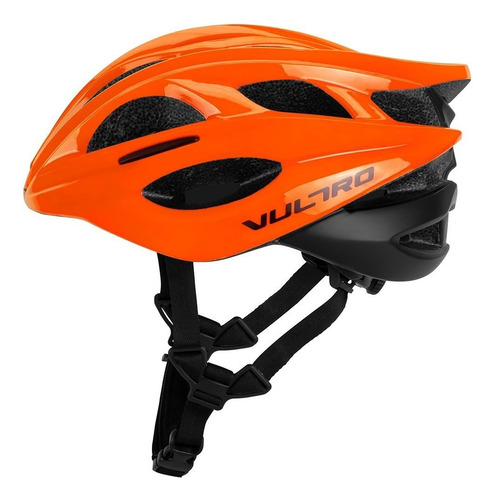 Capacete De Ciclismo Bike Venom - Vultro Cor Laranja Tamanho G