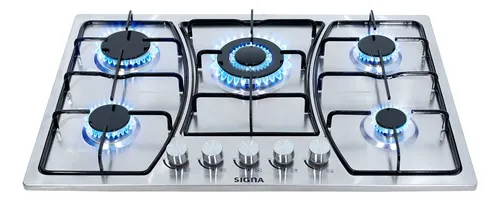 comprar Parrilla Empotrable Estufa 5 Quemadores Gas Acero Inoxidable