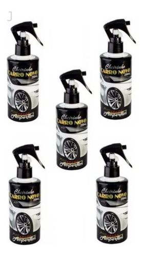 Cheirinho Aromatizante Carro Novo Amperflim 250ml 5 Unidade