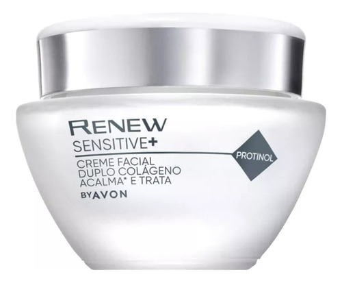 Creme Renew Sensitive+ Duplo Colágeno Acalma Trata 50g Avon Momento de aplicação Dia/Noite Tipo de pele Sensível