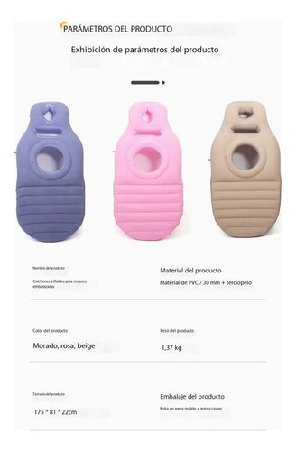 Colchoneta Inflable Para Dormir For Embarazadas Cómoda 2025