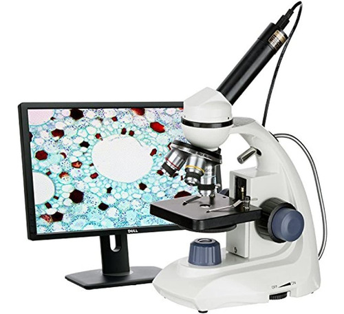 Amscope M170ce 40x1000x Dual Led Solidmetal Microscopio Comp