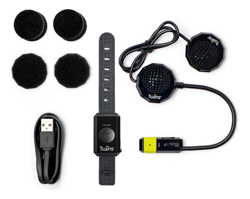 Kit Intercomunicador Bluetooth Casco Moto Twiins Group Talk