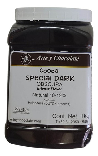 1kg Cocoa Oscura Dutch Special Dark Tipo Hersheys Superfood