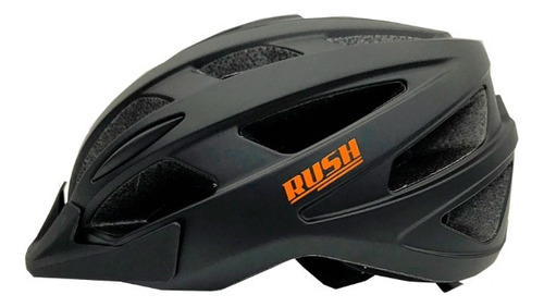 Casco Rush Bici // Xt1 // Ciclismo - Mundomotos.uy Color Negro Talle Ajustable
