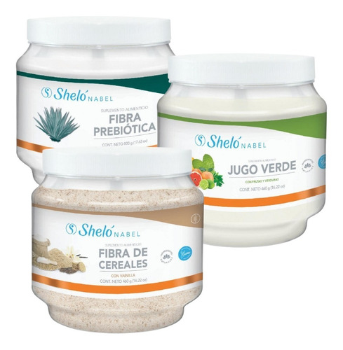 Fibra De Cereales + Fibra Prebiótica + Jugo Verde Shelo