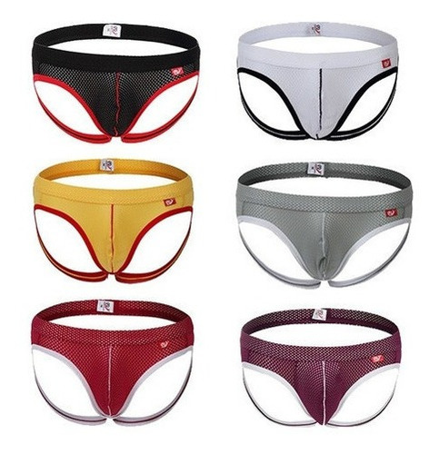 Tanga For Hombre, Kit De Calzoncillos Con Suspensorio, 6